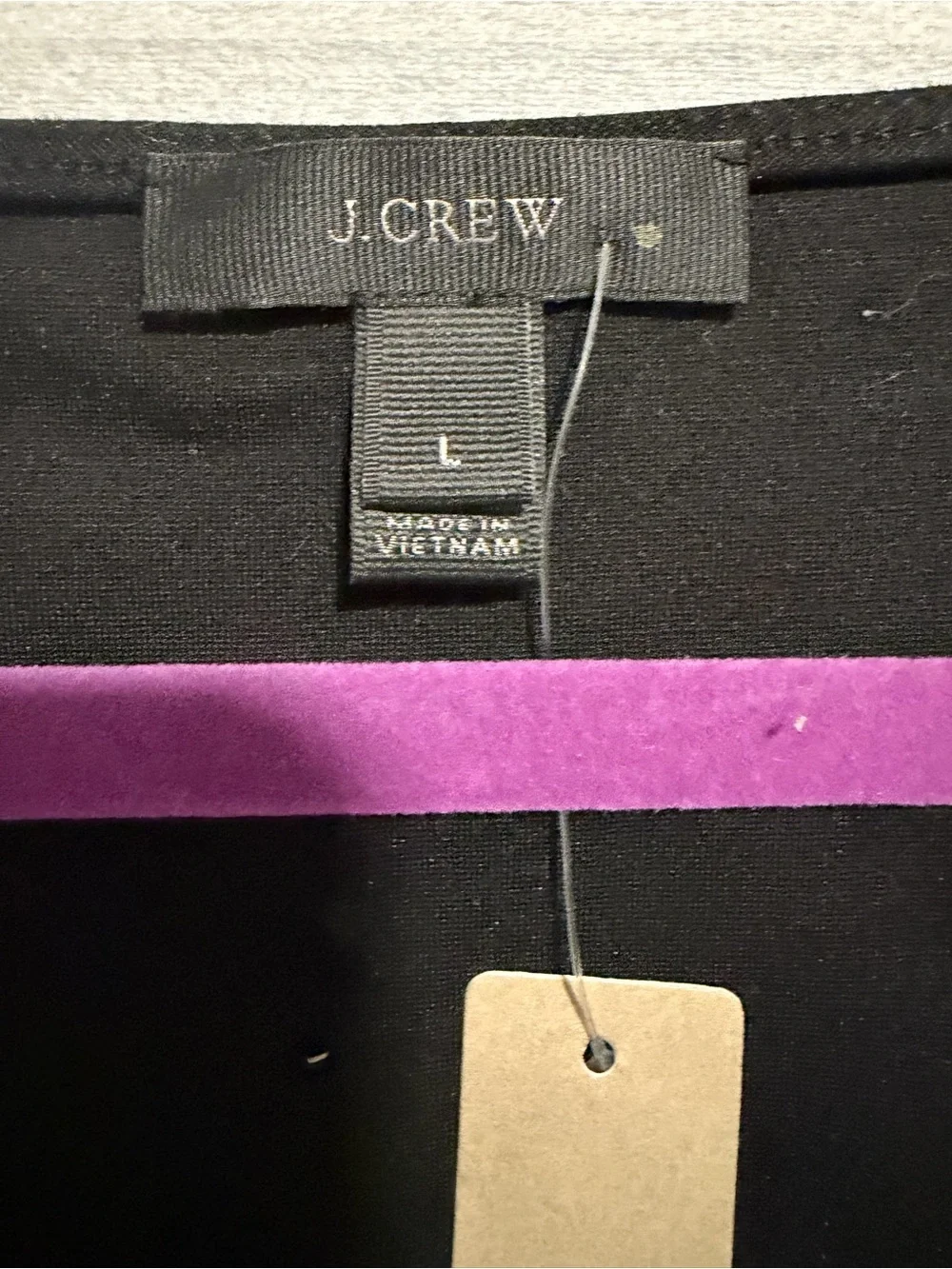 NWT J. Crew Black V-Neck Peplum Tank Top